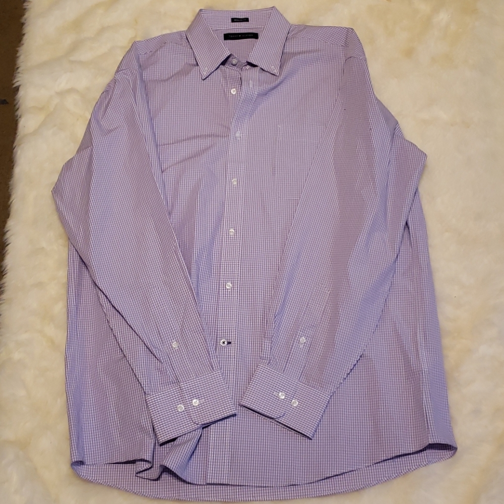 Tommy Hilfiger purple dress shirt size 16 1/2
